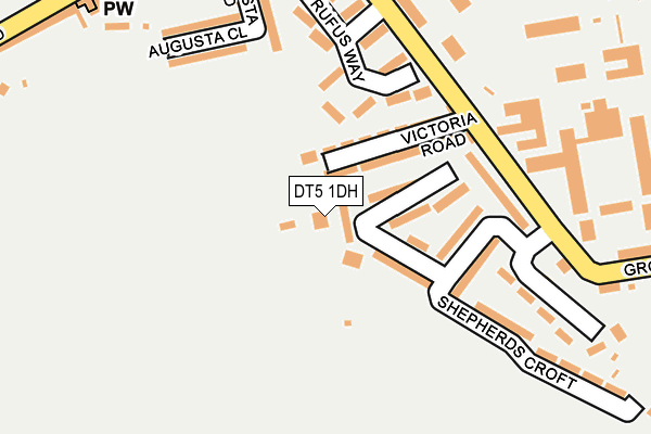 DT5 1DH map - OS OpenMap – Local (Ordnance Survey)