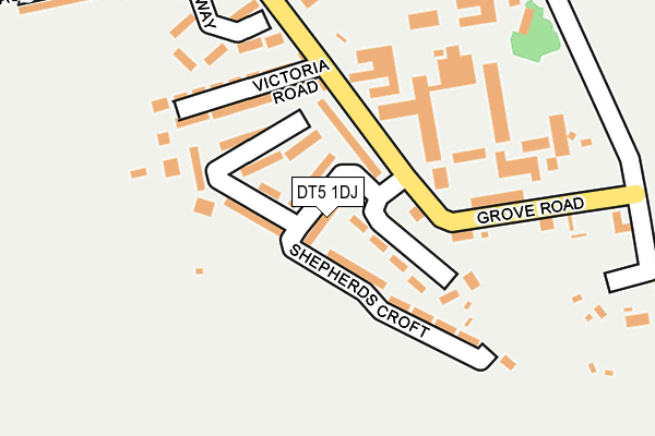 DT5 1DJ map - OS OpenMap – Local (Ordnance Survey)