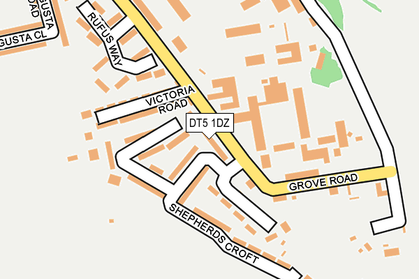 DT5 1DZ map - OS OpenMap – Local (Ordnance Survey)
