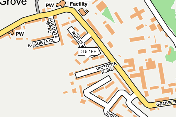 DT5 1EE map - OS OpenMap – Local (Ordnance Survey)