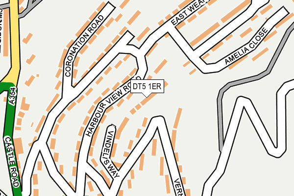 DT5 1ER map - OS OpenMap – Local (Ordnance Survey)