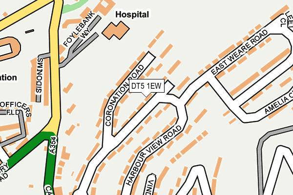 DT5 1EW map - OS OpenMap – Local (Ordnance Survey)