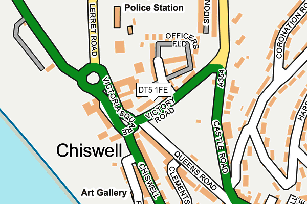 DT5 1FE map - OS OpenMap – Local (Ordnance Survey)