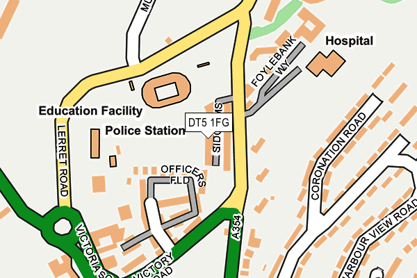 DT5 1FG map - OS OpenMap – Local (Ordnance Survey)