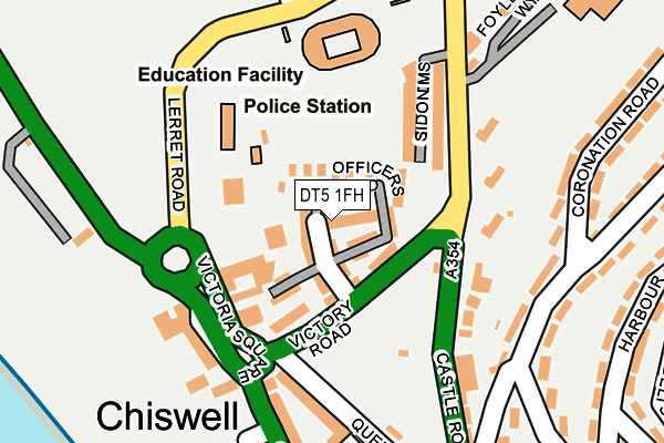DT5 1FH map - OS OpenMap – Local (Ordnance Survey)