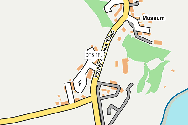 DT5 1FJ map - OS OpenMap – Local (Ordnance Survey)
