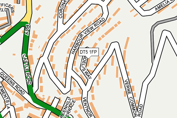 DT5 1FP map - OS OpenMap – Local (Ordnance Survey)