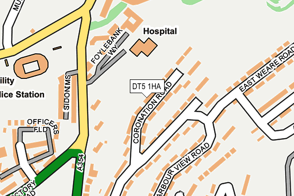 DT5 1HA map - OS OpenMap – Local (Ordnance Survey)