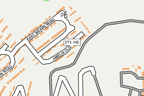 DT5 1HE map - OS OpenMap – Local (Ordnance Survey)