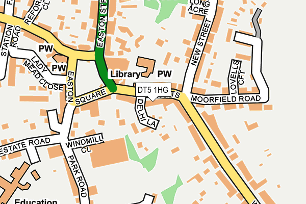 DT5 1HG map - OS OpenMap – Local (Ordnance Survey)