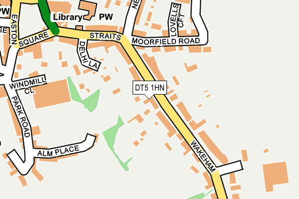 DT5 1HN map - OS OpenMap – Local (Ordnance Survey)