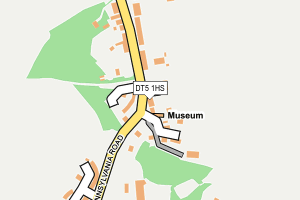 DT5 1HS map - OS OpenMap – Local (Ordnance Survey)