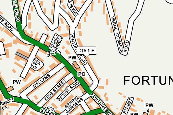 Map of PROUDMARSH LIMITED at local scale