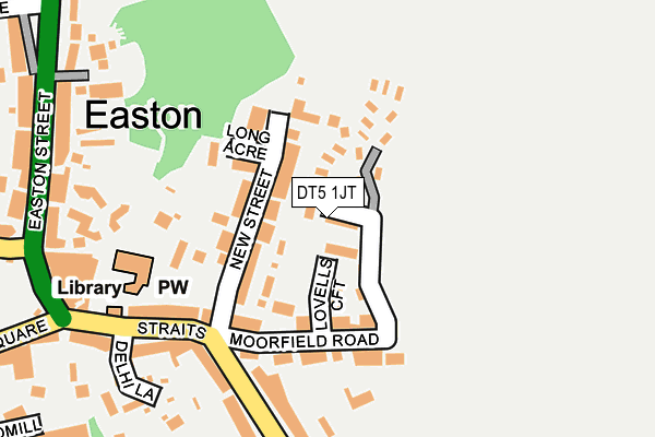 DT5 1JT map - OS OpenMap – Local (Ordnance Survey)