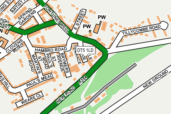 DT5 1LD map - OS OpenMap – Local (Ordnance Survey)