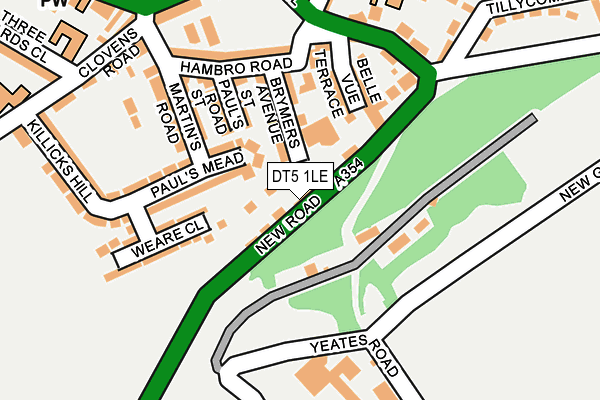 DT5 1LE map - OS OpenMap – Local (Ordnance Survey)