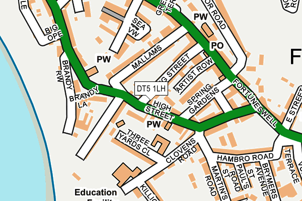 DT5 1LH map - OS OpenMap – Local (Ordnance Survey)
