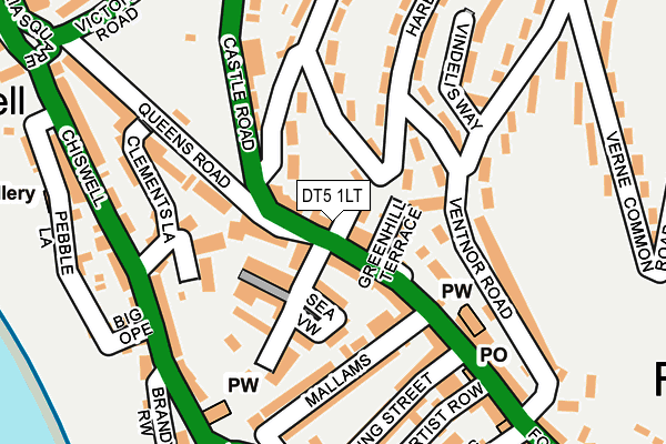 DT5 1LT map - OS OpenMap – Local (Ordnance Survey)