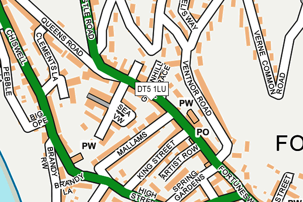 DT5 1LU map - OS OpenMap – Local (Ordnance Survey)
