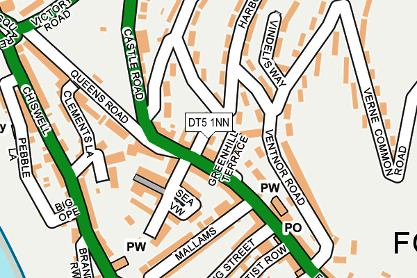 DT5 1NN map - OS OpenMap – Local (Ordnance Survey)