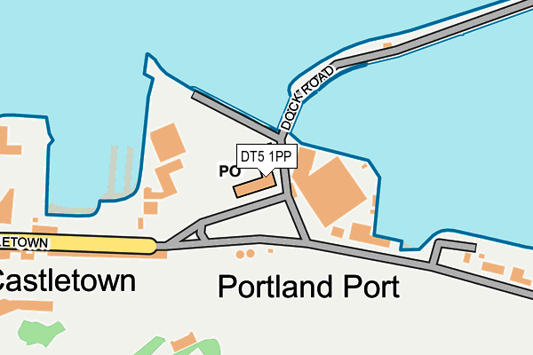 DT5 1PP map - OS OpenMap – Local (Ordnance Survey)