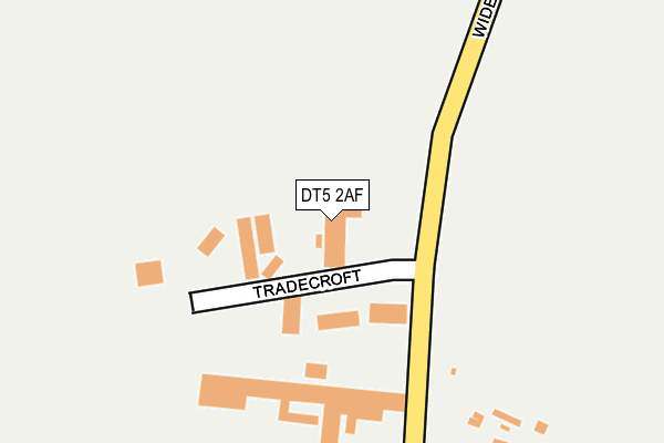 DT5 2AF map - OS OpenMap – Local (Ordnance Survey)