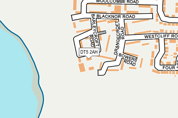 DT5 2AH map - OS OpenMap – Local (Ordnance Survey)