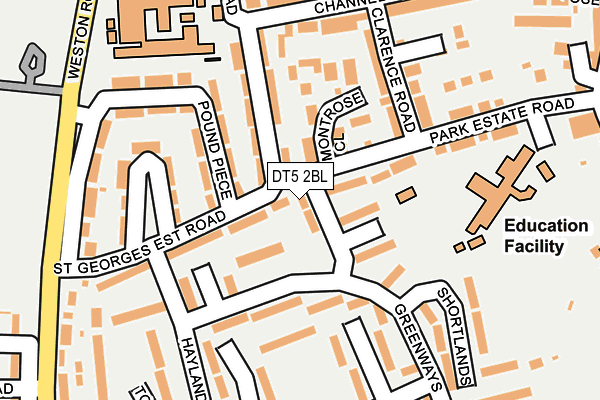 DT5 2BL map - OS OpenMap – Local (Ordnance Survey)