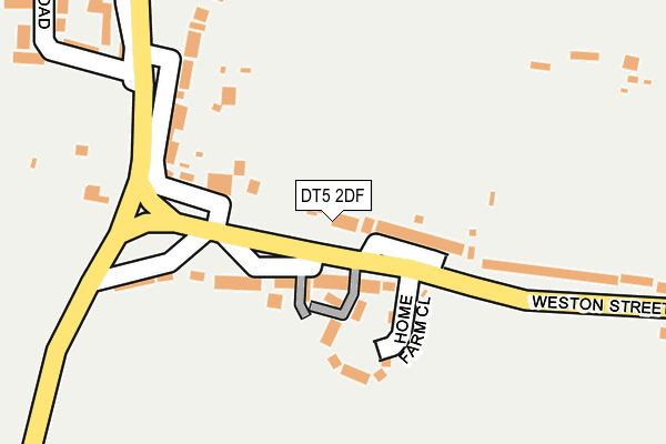 DT5 2DF map - OS OpenMap – Local (Ordnance Survey)