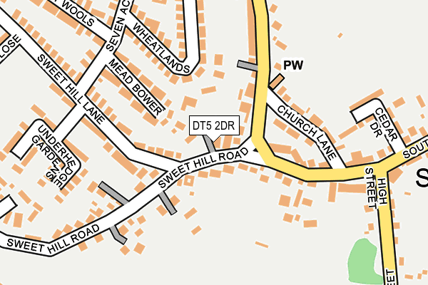 DT5 2DR map - OS OpenMap – Local (Ordnance Survey)
