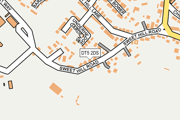 DT5 2DS map - OS OpenMap – Local (Ordnance Survey)