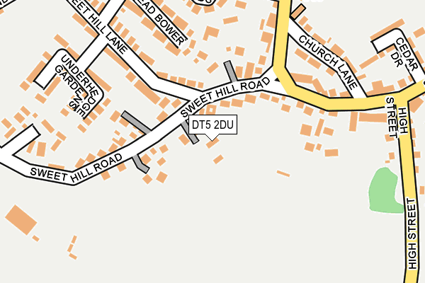 DT5 2DU map - OS OpenMap – Local (Ordnance Survey)