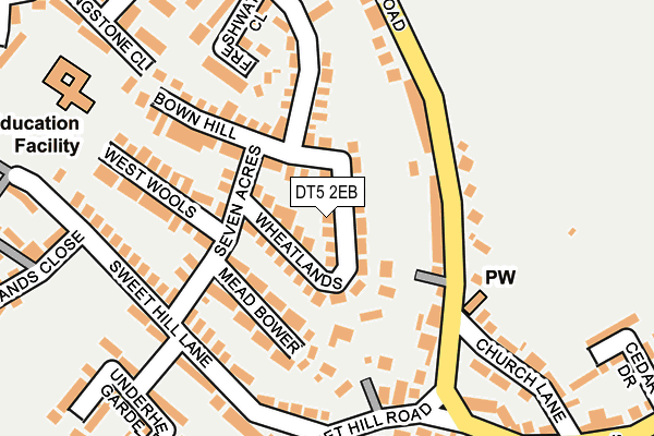 DT5 2EB map - OS OpenMap – Local (Ordnance Survey)