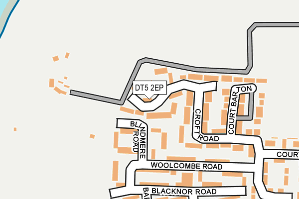 DT5 2EP map - OS OpenMap – Local (Ordnance Survey)
