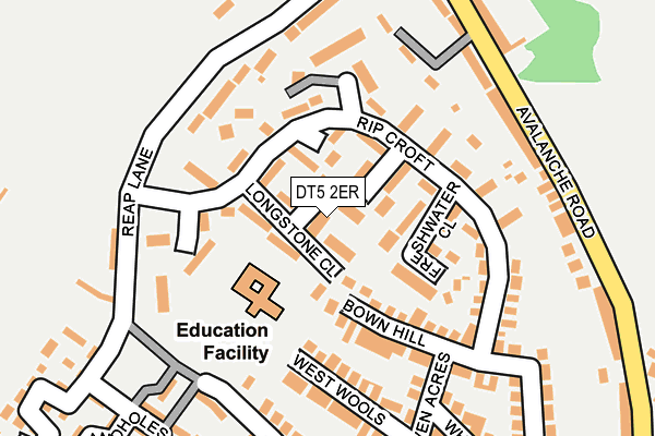 DT5 2ER map - OS OpenMap – Local (Ordnance Survey)
