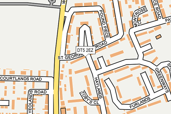 DT5 2EZ map - OS OpenMap – Local (Ordnance Survey)