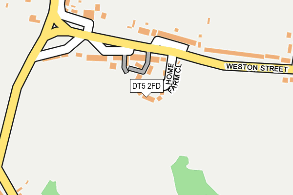 DT5 2FD map - OS OpenMap – Local (Ordnance Survey)