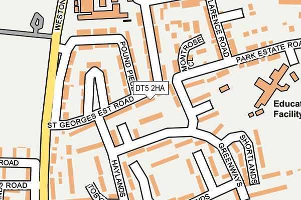 DT5 2HA map - OS OpenMap – Local (Ordnance Survey)
