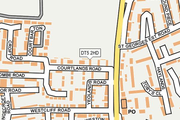 DT5 2HD map - OS OpenMap – Local (Ordnance Survey)