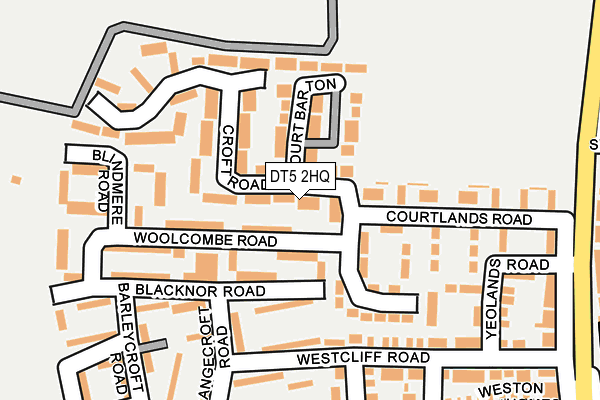 DT5 2HQ map - OS OpenMap – Local (Ordnance Survey)