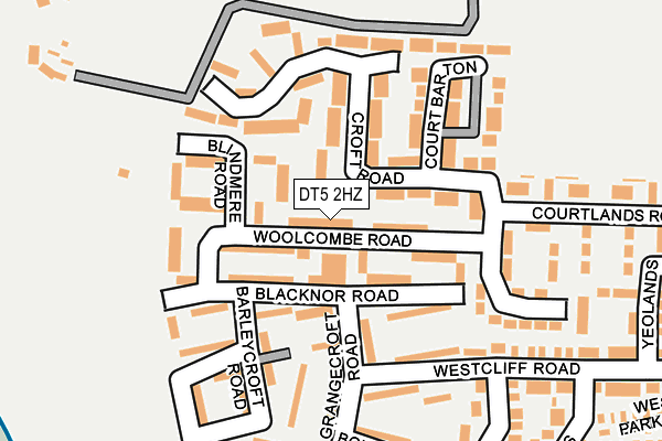DT5 2HZ map - OS OpenMap – Local (Ordnance Survey)