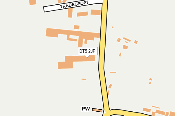 DT5 2JP map - OS OpenMap – Local (Ordnance Survey)