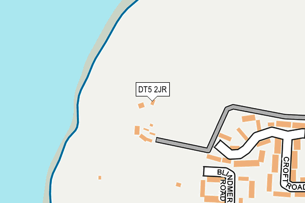 DT5 2JR map - OS OpenMap – Local (Ordnance Survey)