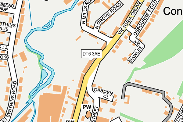 DT6 3AE map - OS OpenMap – Local (Ordnance Survey)