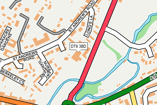 DT6 3BD map - OS OpenMap – Local (Ordnance Survey)