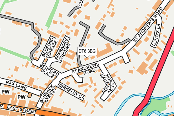 DT6 3BG map - OS OpenMap – Local (Ordnance Survey)