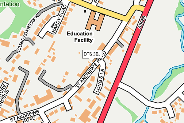 DT6 3BJ map - OS OpenMap – Local (Ordnance Survey)
