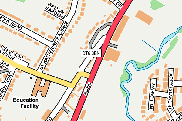 DT6 3BN map - OS OpenMap – Local (Ordnance Survey)