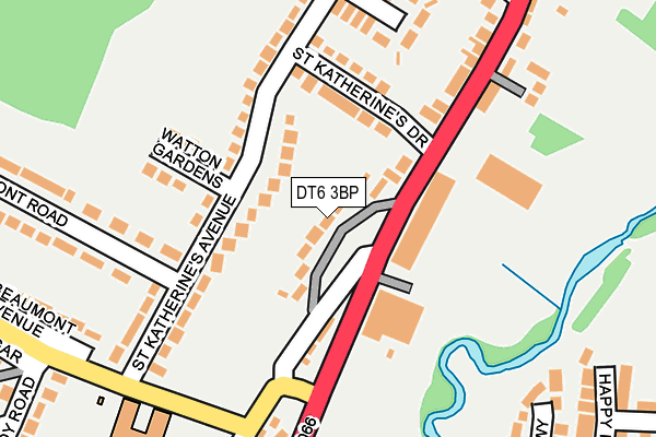 DT6 3BP map - OS OpenMap – Local (Ordnance Survey)