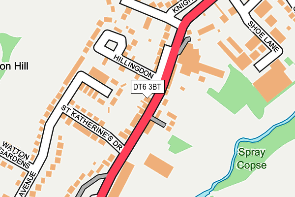 DT6 3BT map - OS OpenMap – Local (Ordnance Survey)